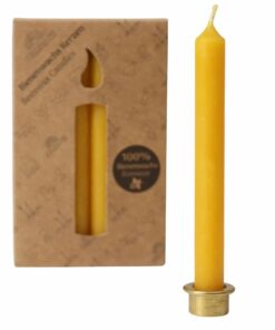 100% Beeswax Amber Candles
