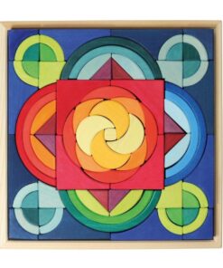 Arcs in Squares Wooden Building Block Set