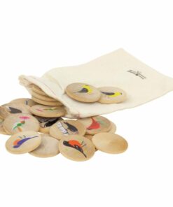 Backyard Birds Wooden Memory Game