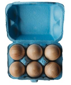 Bella Luna Wooden Toy Eggs, 6 Pack