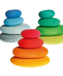 Grimm's River Pebbles - Wooden Blocks Building Set