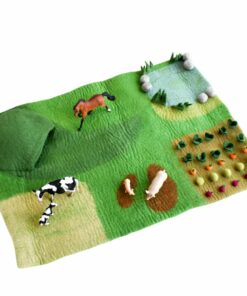 Large Felted Farm Play Mat