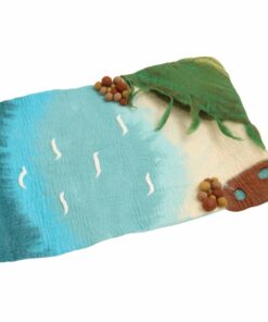 Large Felted Ocean and Shoreline Play Mat