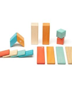 Magnetic Wooden Blocks - 14 Piece Set Sunset