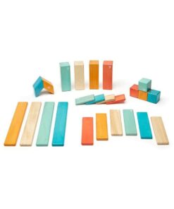 Magnetic Wooden Blocks - 24 Piece Set Sunset