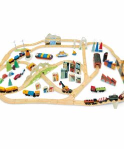 Mountain View Wooden Train Set