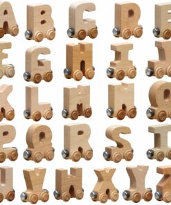 Natural Wooden Name Train Letters