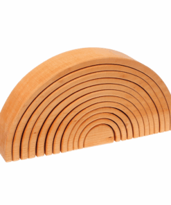 Natural Wooden Rainbow Tunnel - 12 Piece