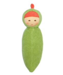 Organic Rattle Doll - Peapod