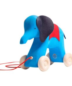 Otto the Elephant - Wooden Pull-Toy