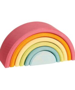 Pastel Wooden Rainbow Tunnel - 6 Pieces