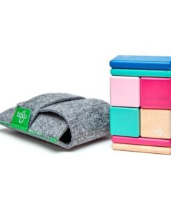 Pocket Pouch Wooden Magnetic Blocks - Blossom