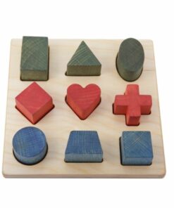 Rainbow Shapes Wooden Puzzle