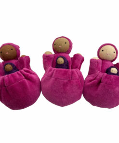 Raspberry Pink Pocket Mama Waldorf Doll