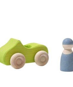 Small Green Convertible - Wooden Toy Car