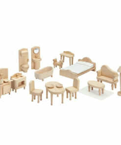 Victorian Wooden Dollhouse Furniture Set