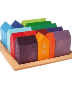 Village Building Blocks Set