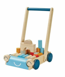 Wooden Baby Walker & Block Set