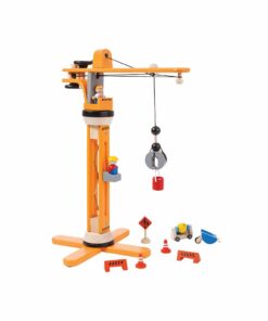 Wooden Construction Toys Crane Set