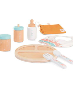 Wooden Doll Feeding Set