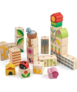 Wooden Garden Blocks Set