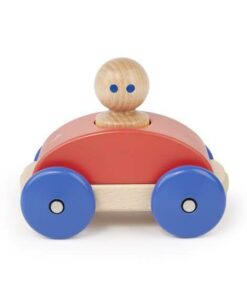 Wooden Magnetic Racer - Red