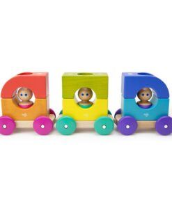 Wooden Magnetic Rainbow Tram