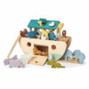 Wooden Noahâ€™s Ark Play Set