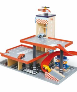 Wooden Parking Garage and Service Station