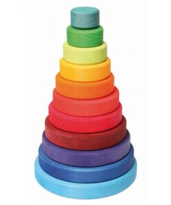 Wooden Rainbow Stacking Tower
