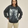 250G Portrait Print Women Long-Sleeved Sweatshirt