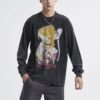 Death Note Print Men Long Sleeve T-Shirt
