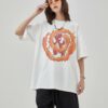 Dragon Cartoon Print Women T-Shirt