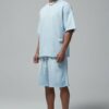 Dyed Washed Loose T-shirt And Shorts Set