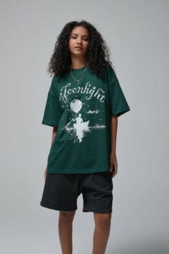 Moonlight Print Women T-Shirt
