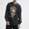Vintage Print Men Long Sleeve T-Shirt
